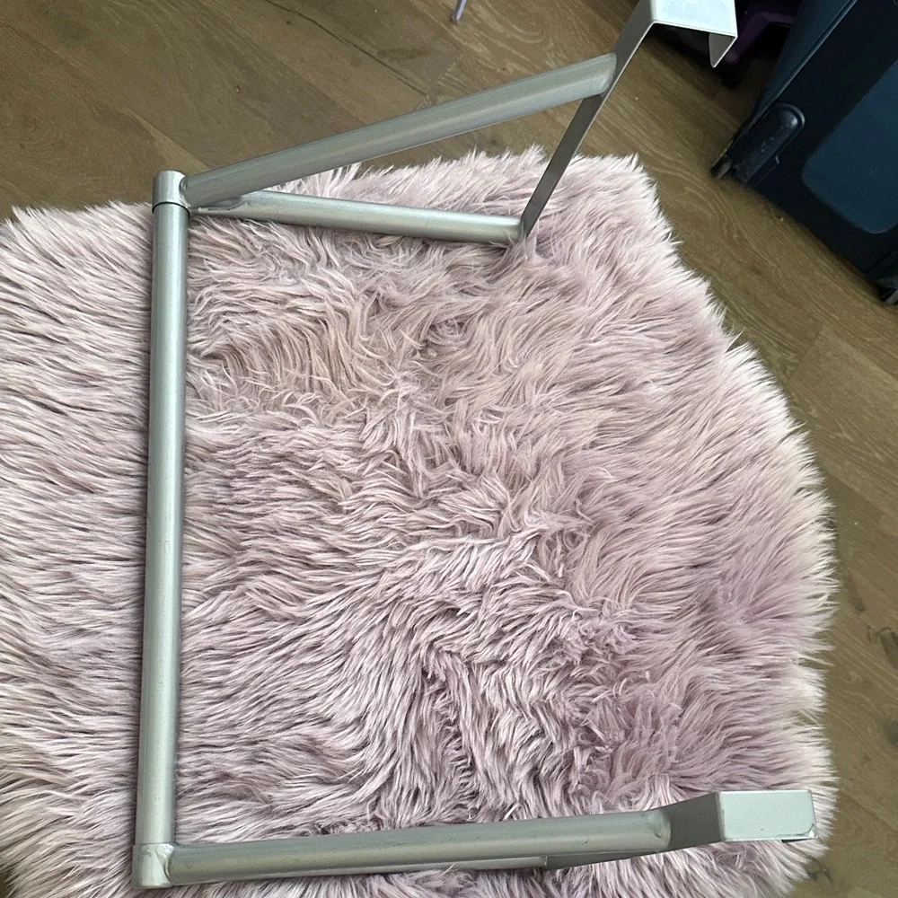 Silver Metal Over-The-Door Closet Organizer